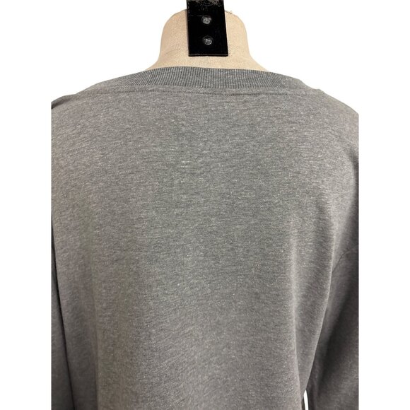 Simply Vera Vera Wang XL Floral Gray Sweatshirt With Embellishments - Picture 11 of 15